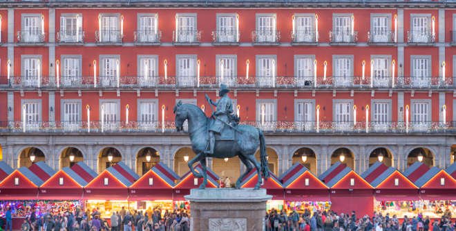 Uno de los mercadillos de Navidad más clásicos de Madrid