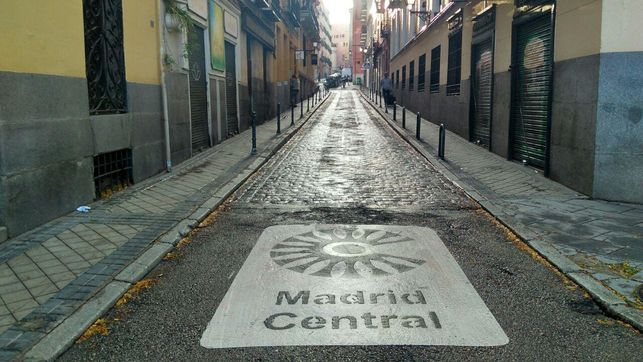 Señalización de acceso a Madrid Central